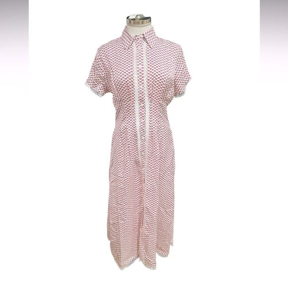 J. Crew Wren lace-trim shirtdress in glossy twill Floral Size 2 NWT - Picture 4 of 13